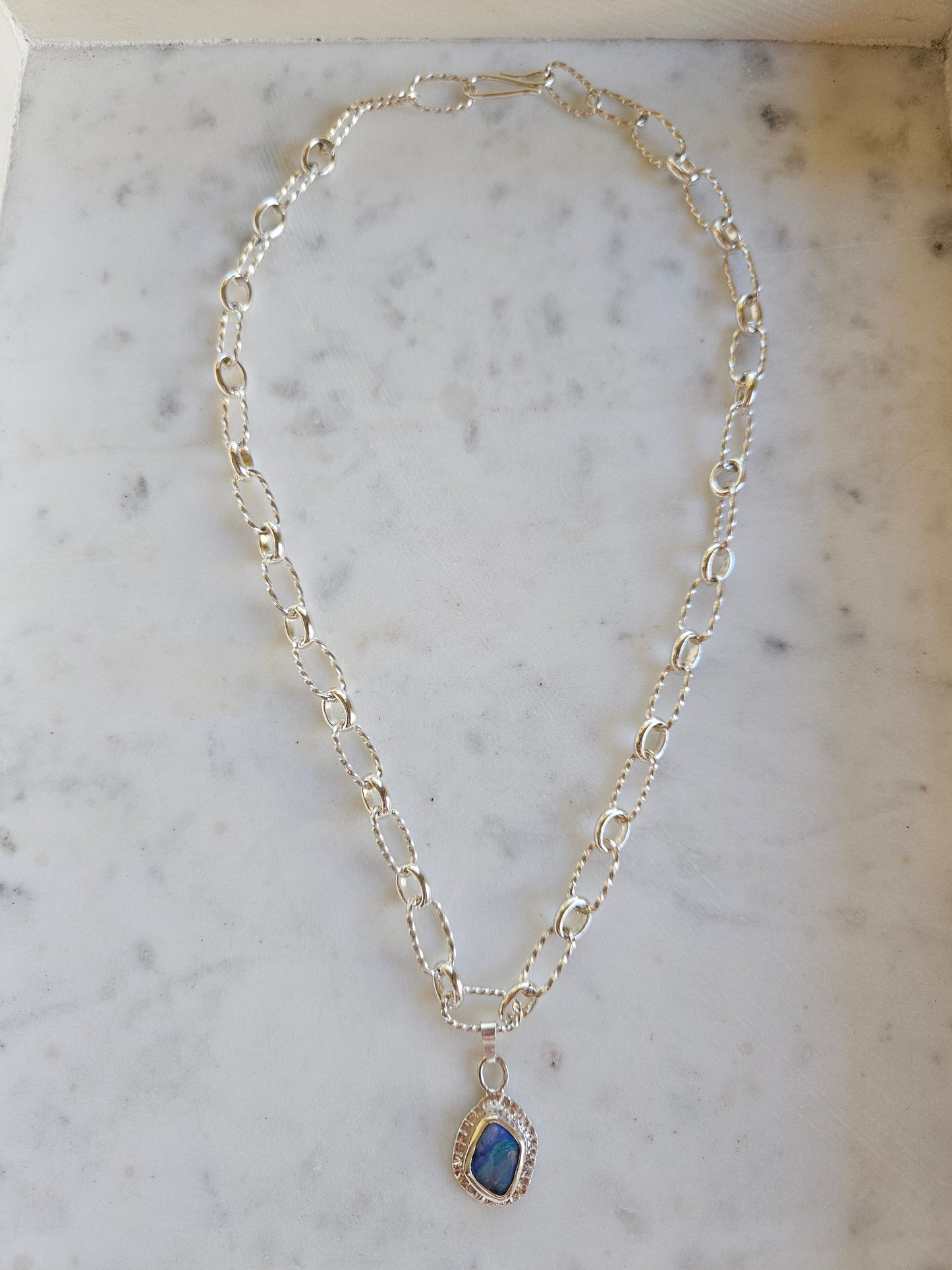 Opal Chain Necklace