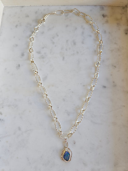 Opal Chain Necklace