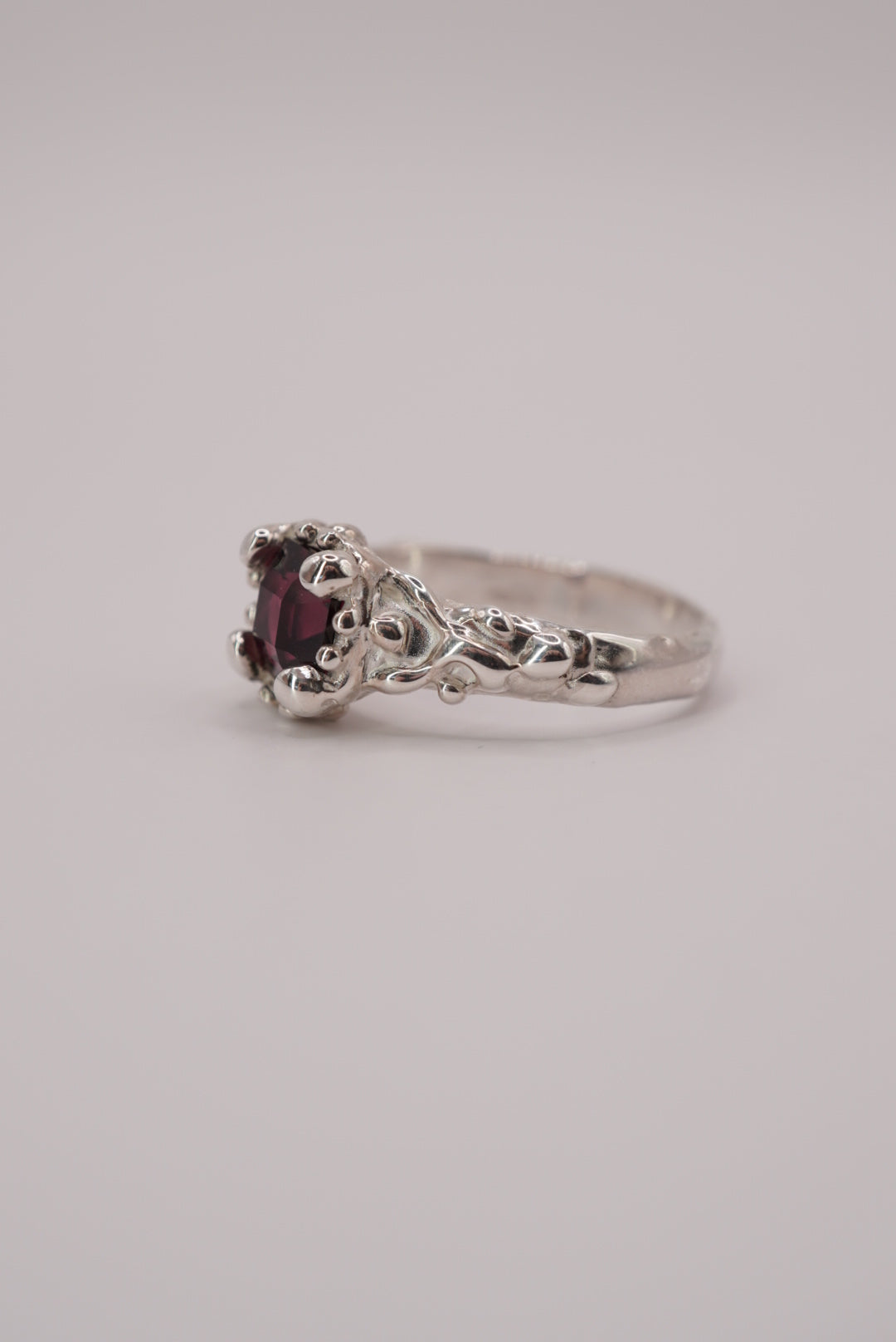 Garnet Crown Ring