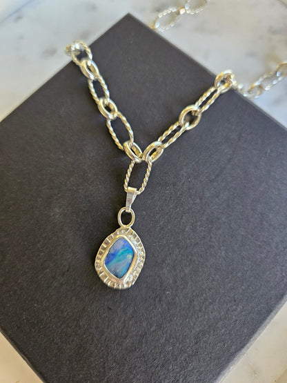 Opal Chain Necklace