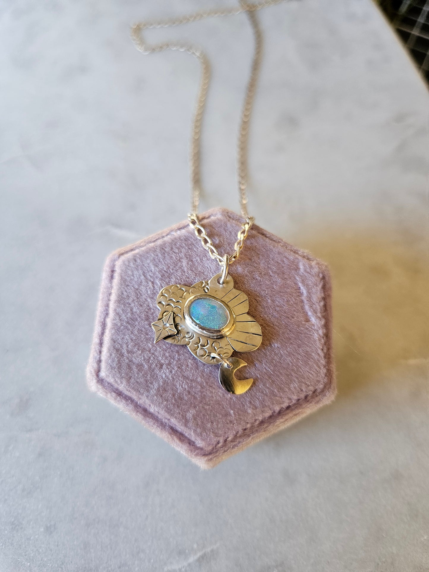 Opal Cloud Necklace
