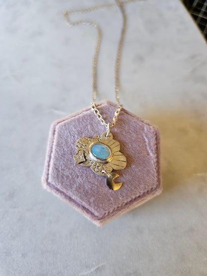 Opal Cloud Necklace