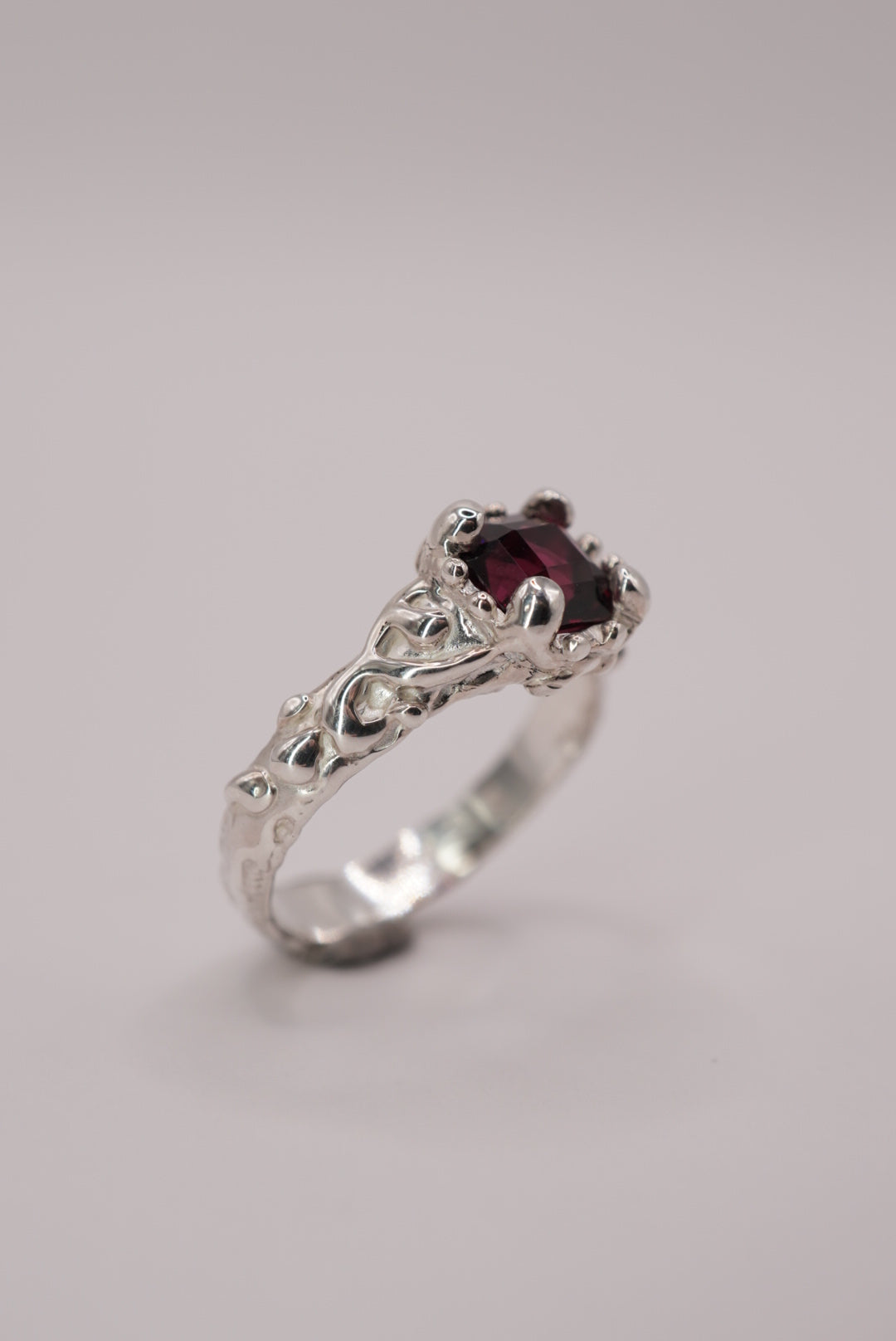 Garnet Crown Ring